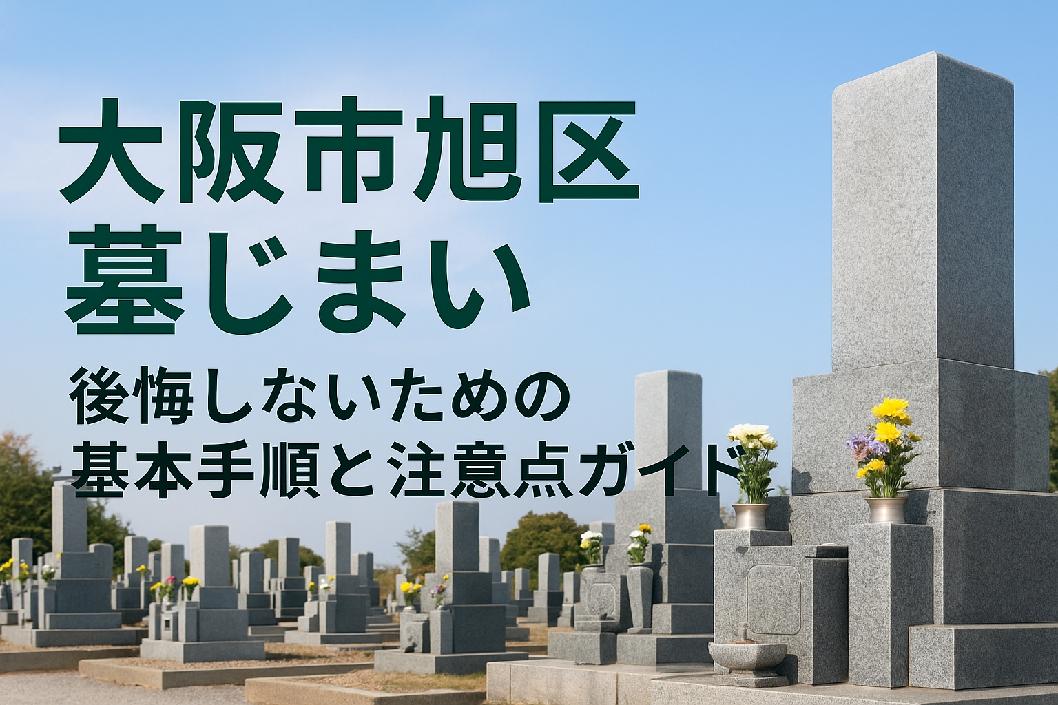 大阪市旭区　墓じまい